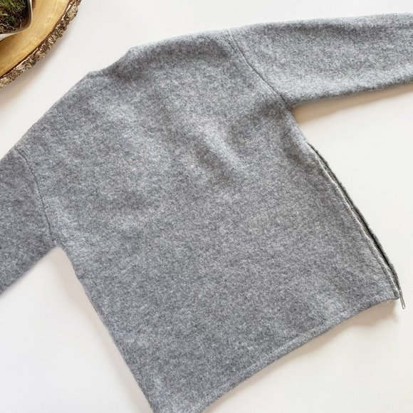 • Michelle Mason Alpaca Merino Wool Zip Sweater • - Picture 9 of 14